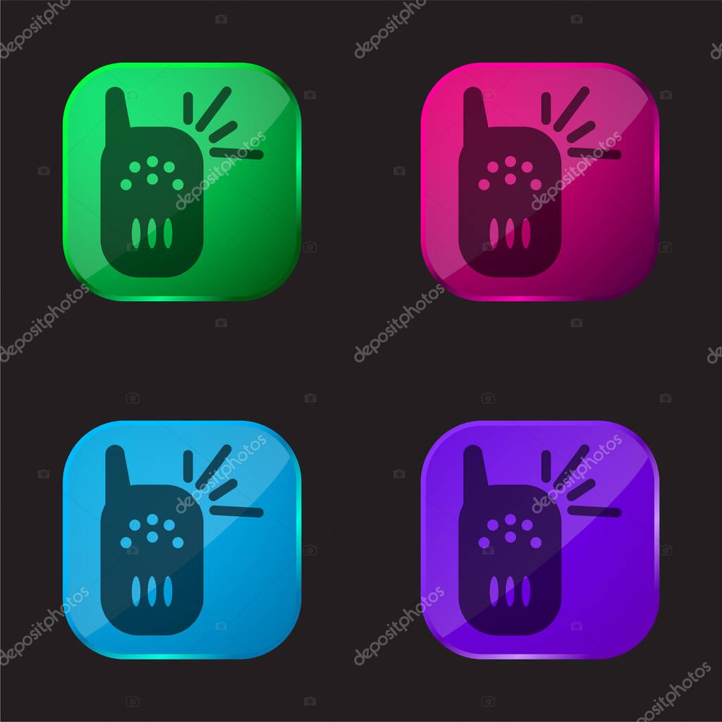 Baby Cry Detector Tool four color glass button icon