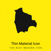 Bolivia minimal bright yellow material icon