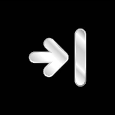 Arrow To Last Track gümüş kaplama metalik simge