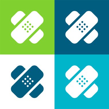 Sargı Çapraz Düz Renk en az simge seti