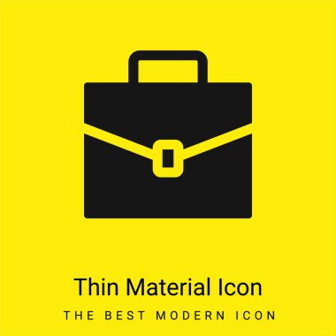 Evrak çantası en az parlak sarı madde simgesi