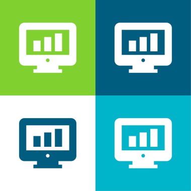 Çubuk Tablosu Düz Renk en az simge kümesi