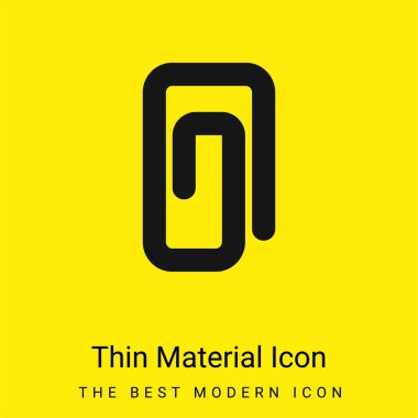 Yuvarlak Açılar ile Düz Çizgilerin Ataç Sembolü Asgari Parlak Sarı Madde Simgesi