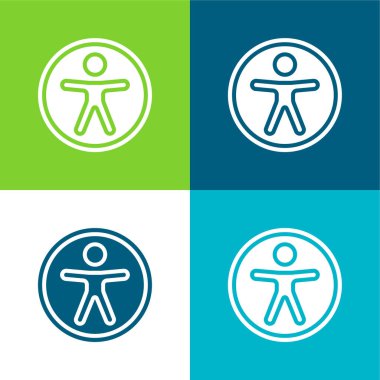 Erişilebilirlik Düz Düz Renk en az simge kümesi