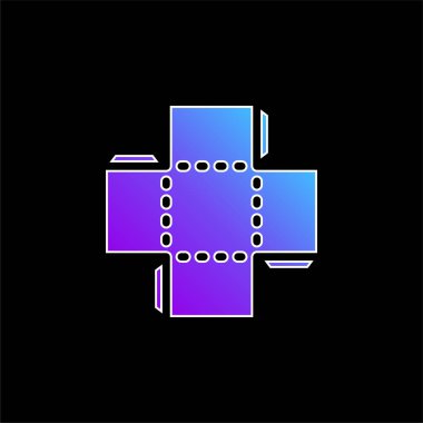 Mavi gradyan vektör simgesini kutular