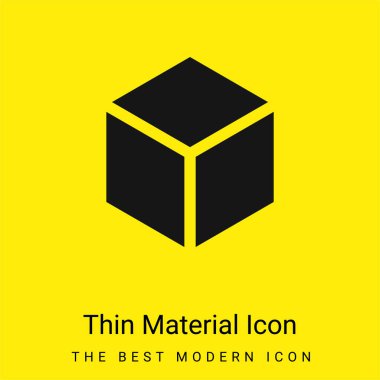 3D minimal parlak madde simgesi