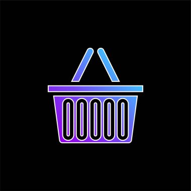 Sepet mavisi gradyan vektör simgesi