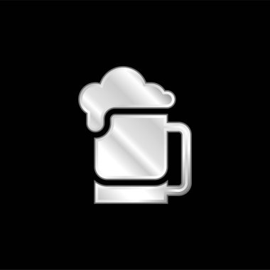 Bira gümüş kaplama metalik simge