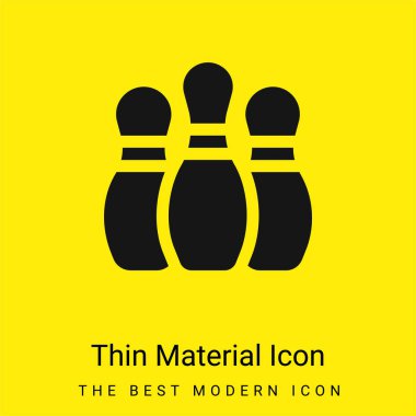 Bowling İğneleri en az parlak sarı malzeme simgesi