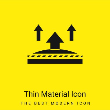 Breathable minimal bright yellow material icon clipart