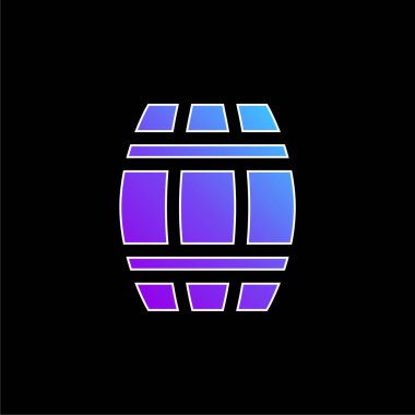 Fıçı mavi gradyan vektör simgesi