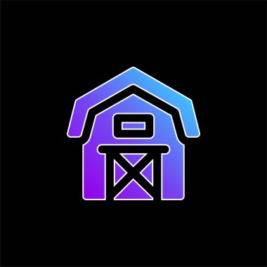 Ahır mavisi gradyan vektör simgesi