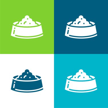 Bowl Düz 4 renk en küçük simge kümesi