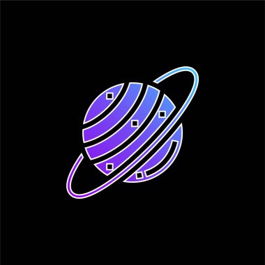 Astronomy blue gradient vector icon clipart