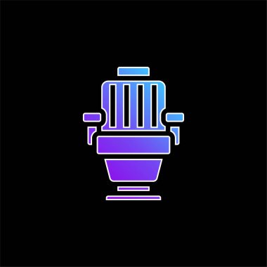 Koltuk mavisi gradyan vektör simgesi