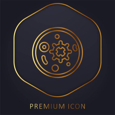 Kan Testi Altın Hat prim logosu veya simgesi