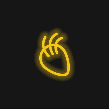 Parlak sarı renkli neon ikonlu gövde bölümü