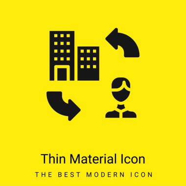 B2c minimal bright yellow material icon clipart