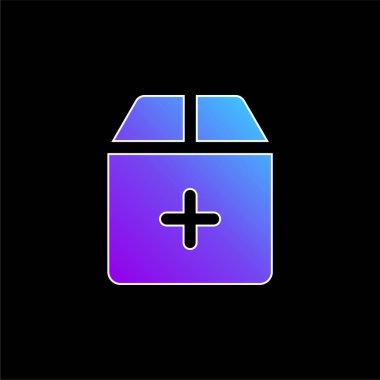 Mavi gradyan vektör simgesi ekle