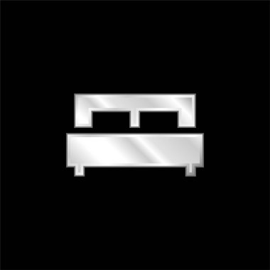 Yatak gümüş kaplamalı metalik simge