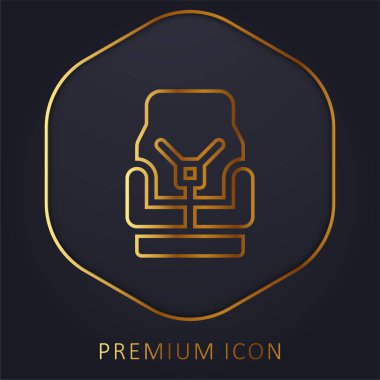 Bebek Sandalyesi Altın Hat prim logosu veya simgesi