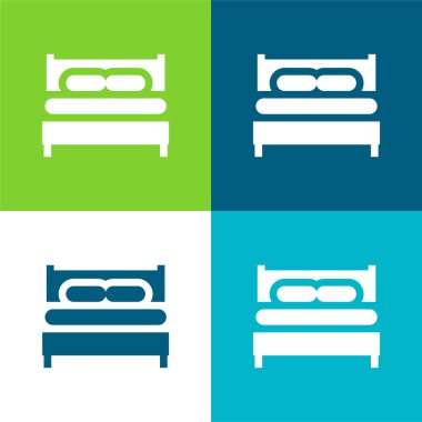 Yatak Düz 4 renk en küçük simge kümesi