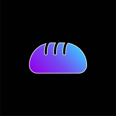 Ekmek mavisi gradyan vektör simgesi