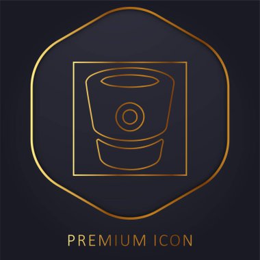 Bitbucket Logosu Altın Hat prim logosu veya simgesi