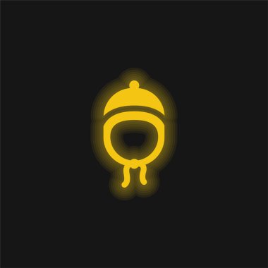 Bebek Şapkası sarı parlak neon simgesi