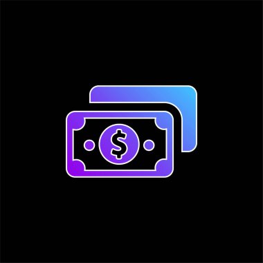 Bill mavi gradyan vektör simgesi