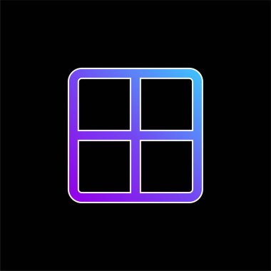 Tüm mavi gradyan vektör simgesi