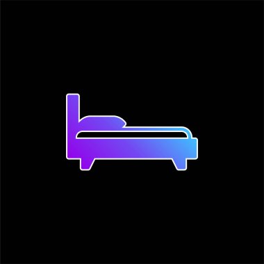 Yatak mavisi gradyan vektör simgesi