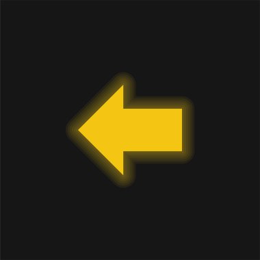 Arka sarı parlak neon simgesi