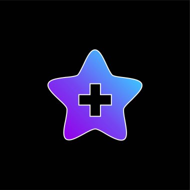 Favorilere Mavi Gradyan vektör simgesi ekle