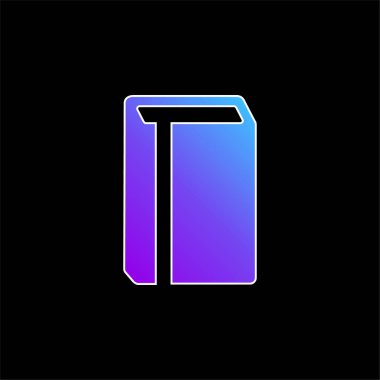 Yer imi mavi eğimli vektör simgesiyle kitap