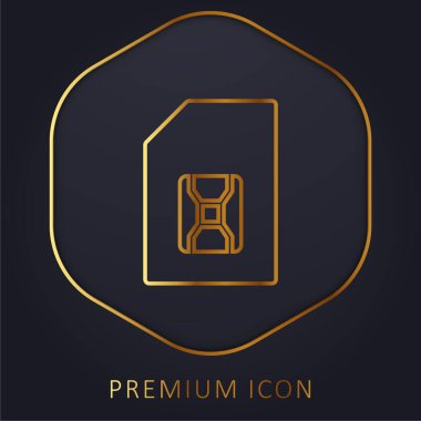 Büyük SIM Kart Altın Hat prim logosu veya simgesi