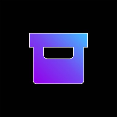 Mavi gradyan vektör simgesini arşivle