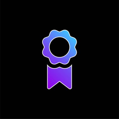 Rozet mavi gradyan vektör simgesi