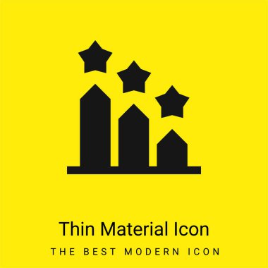 Çubuk Grafiği Asgari Parlak Sarı malzeme simgesi