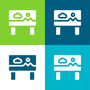 Billboard Düz Renk en az simge seti