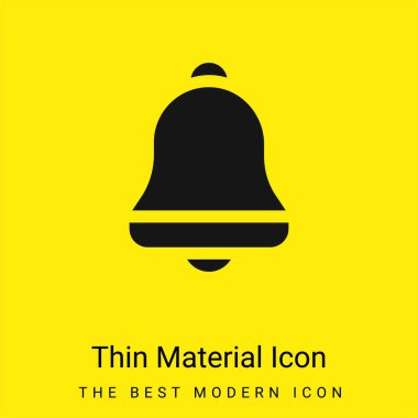 Zil en düşük düzeyde parlak sarı madde simgesi