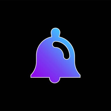 Çan mavisi gradyan vektör simgesi