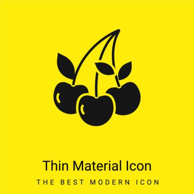 Berry minimal bright yellow material icon clipart