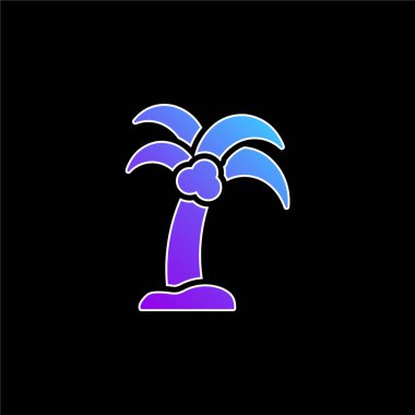 Plaj mavi gradyan vektör simgesi