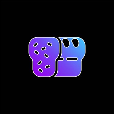 Ekmek mavisi gradyan vektör simgesi