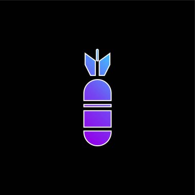 Bomba mavi gradyan vektör simgesi