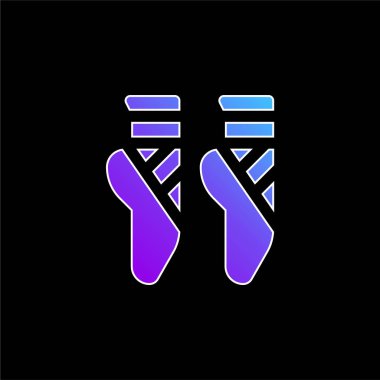 Bale mavi gradyan vektör simgesi