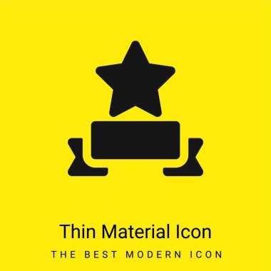 Ödül asgari düzeyde parlak sarı malzeme simgesi