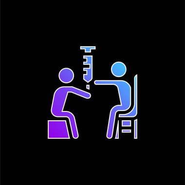 Kan Testi mavi eğimli vektör simgesi