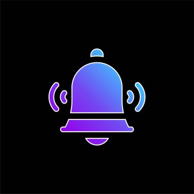 Çan mavisi gradyan vektör simgesi